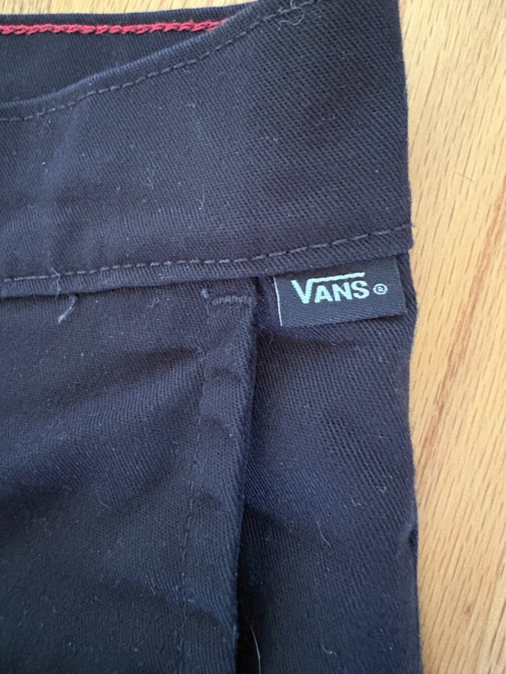 Vans Pants Men 28x30 Authentic Chino Relaxed Taper Fit Black Skater Grunge Gorp - Picture 3 of 4
